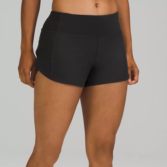 lululemon athletica Pants - Lululemon | Speed Up Low-Rise Lined Short 4" in Black Size 4